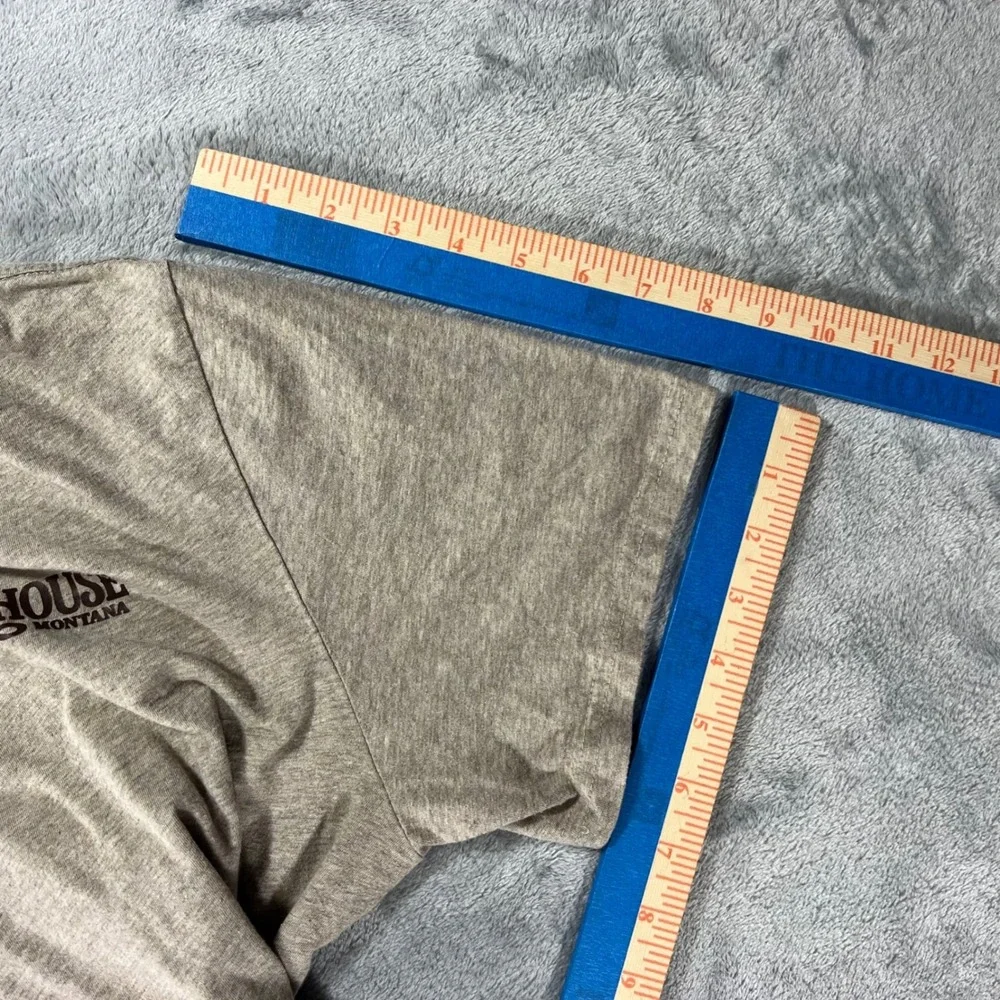 DISTRICT The Riverhouse Big Sky Montana T-Shirt Mens XL Tan Graphic Tee - Picture 8 of 15